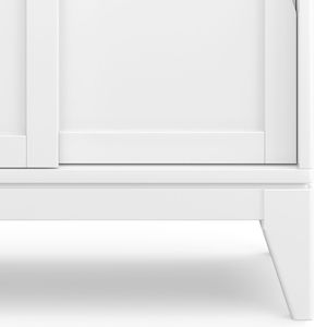 Harper <b>White</b> Low <b>Storage</b> <b>Cabinet</b> for Living Room - Product Image 5