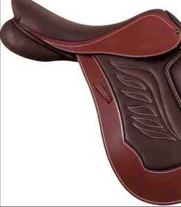 Silla de Montar Inglesa Premium de Cuero Genuino, Silla Ecuestre Ligera y Duradera para Salto, Doma y Entrenamiento - Product Image 2