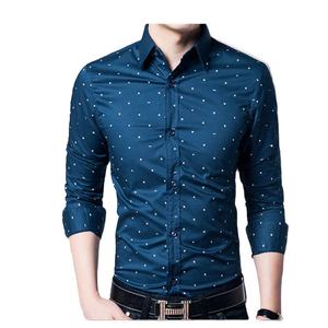 เสื้อผู้ชายพิมพ์แขนเต็มสบายๆผ้าฝ้าย100% ราคาถูกที่สุดแฟชั่นร้อนขายพรีเมี่ยมที่มีคุณภาพการออกแบบที่กำหนดเอง - Product Image 2