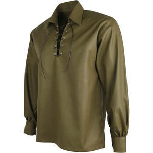 Chemise Kilt Jacobite Écossaise Traditionnelle Personnalisée pour Homme, en Coton, à Manches Longues, Style Rétro, à Lacets, pour Costume, Vente en Gros - Product Image 3