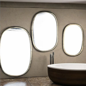 Décoration murale, miroir mural rond sans cadre en métal Art Déco pour salle de bain, épaisseur 5 mm, respectueux de l'environnement - Product Image 1