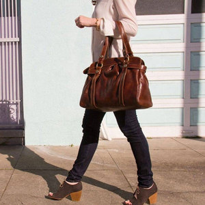High Quality Genuine Leather Ladies Shoulder Bag with Zipper Closure and <b>Tassel</b> Two Straps-Stylish Casual Fashion <b>Handbag</b> - Product Image 2