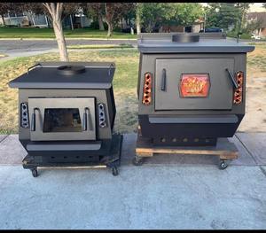 Freestanding Wood Burning <b>Stove</b> Double Sided Cooking Wood <b>Stove</b> Eco Friendly Heating Appliance for Villa Apartment - Product Image 5