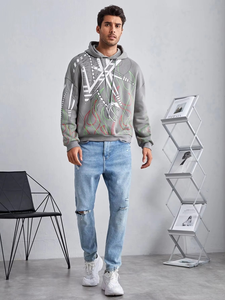 Sweat-shirts à capuche unisexes décontractés en coton 100% personnalisés avec broderie, pour l'automne et l'hiver, mode confortable, Y2K, haute qualité - Product Image 4