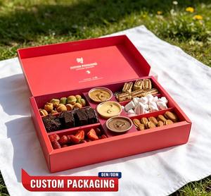 Premium Custom Dessert Gift Boxes with Logo Luxury Dessert <b>Packaging</b> Boxes for Catering <b>Services</b> Wholesale Custom Dessert Paper - Product Image 1