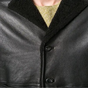 Men's Genuine Leather <b>Jackets</b> Zipper Fashion Out Wear Stand Collar Men's Leather <b>Jackets</b> - Product Image 5