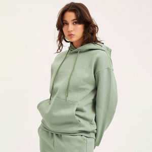 Ensemble sweat à capuche et survêtement imprimé unisexe personnalisé pour couple, hiver, haute qualité, manches longues, 100 % coton épais, vente en gros, deux pièces - Product Image 2