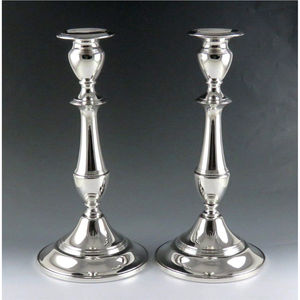Luxury Silver Metal Pillar Candle Holder Set Vintage Wedding Centerpiece Decorative <b>Tall</b> Taper <b>Candlestick</b> For Table Home Decor - Product Image 1