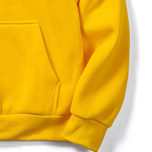 Sudadera con Capucha para Hombre, Estilo Casual, Hombros Caídos, Transpirable, Color Amarillo Mostaza - Product Image 3