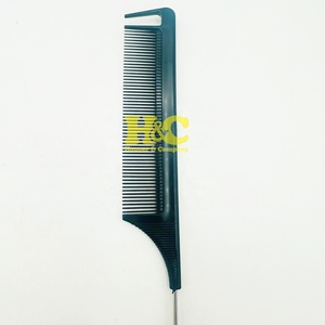 Nouveautés : Peigne à queue de rat en acier inoxydable, personnalisable, confortable, pour salon de coiffure, logo personnalisé, MOQ 50 pièces - Product Image 3