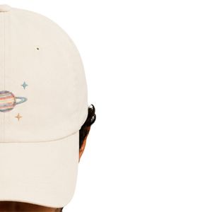 Gorra de Béisbol Personalizada con Bordado de Planetas, Unisex, Ajustable, de Seis Paneles, Estilo Dad Hat, Algodón Lavado Vintage, Logotipo Personalizado, OEM, ODM, Venta al Por Mayor - Product Image 4