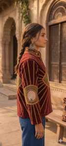 Velvet Suzani Embroidered Jacket Women's Mandarin Collar <b>Long</b> Sleeve Open Front <b>Cardigan</b> Style Statement Wear - Product Image 2