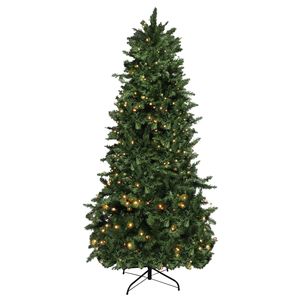 7.5ft YS Flocking Tied <b>Light</b> Christmas <b>Tree</b> Elegant and Luminous Decor for Festive Season - Product Image 2