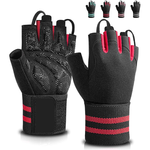Shock Absorbing Gym Fitness Gloves <b>Foam</b> <b>Padding</b> Palm Protection Breathable Mesh Weightlifting - Product Image 4