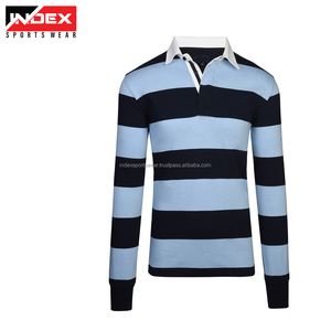 Index Men's Green Yellow White Color Blocked USA Rugby Shirt Full Sleeve Turn-<b>down</b> Collar Breathable Cotton Sportswear - Product Image 3