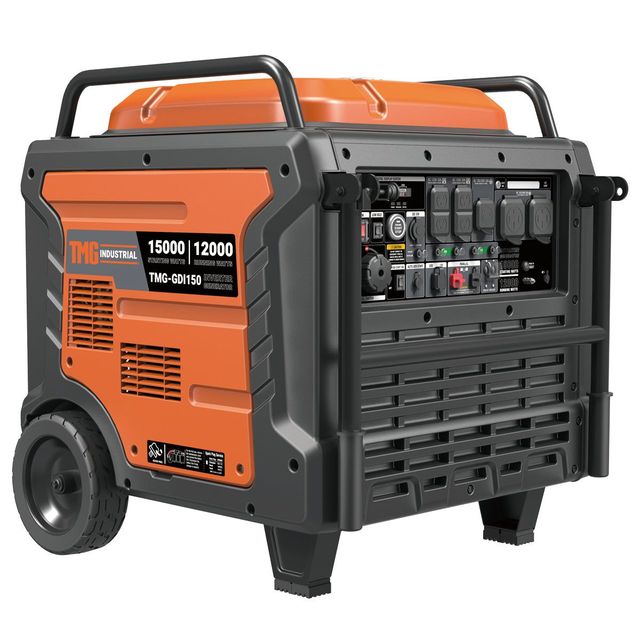 TMG GDI150 Digital Inverter Portable Generator 15000 Watts 10hrs 50% Load Run Time EPA Compliance for Home Use 240V/110V 50Hz