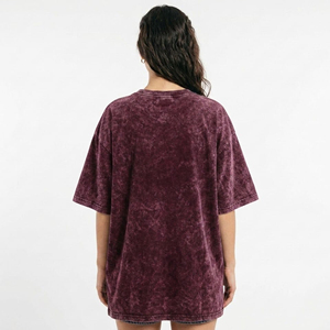 T-shirt surdimensionné personnalisé pour femme en coton et élasthanne, coupe décontractée à épaules tombantes, imprimé, OEM - Product Image 3