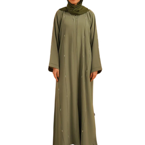 Premium AA IMPEX Women Muslim Abaya Wholesale <b>Islamic</b> Clothing Full Length Modest Breathable Polyester Loose Fit Long Sleeves - Product Image 1