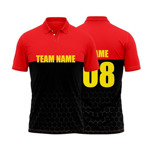 Nuevo Diseño de Camiseta Deportiva de Cricket al por Mayor, Polo de Alta Calidad, Personalizable, Transpirable y Ligero de Poliéster para Equipos de Cricket - Product Image 6