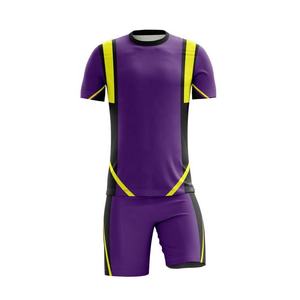 Kits de camisetas de fútbol de talla grande personalizados, uniformes de fútbol con patrón recto informal, lienzo antiarrugas, sublimación, fabricante de camisetas Wea - Product Image 6