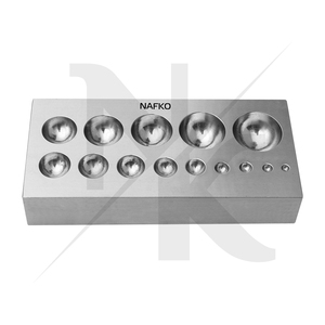 Grand bloc de repoinçonnage plat à 14 trous, outil de formage de briques rectangulaires, bloc de repoinçonnage carré pour la fabrication de bijoux - Product Image 4