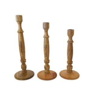 Antique Wooden <b>Candle</b> Stand Column Shape Home Decoration <b>Taper</b> Holder Natural Color Lighting <b>Candle</b> <b>Taper</b> On Sale - Product Image 5
