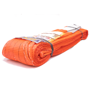 Eslinga de correas de poliéster naranja con capacidad de 10 toneladas que ofrece seguridad completa para los productos - Product Image 1