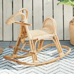 Montar en animales de juguete al aire libre caballo balancín de ratán superventas diseño único caballos balancín para niños de 5 años - Product Image 6