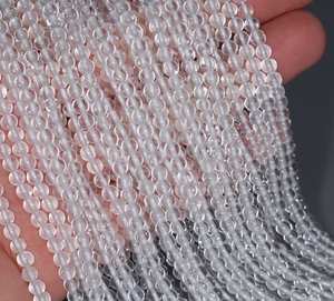 Cuentas Redondas de Cuarzo Cristalino Natural, 15.5 Pulgadas, Hilo Completo de Cuentas Sueltas para Fabricación de Joyería, Venta al Por Mayor - Product Image 1