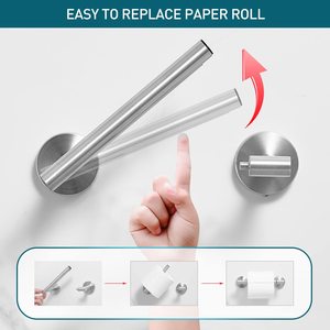 Porte-<span class=keywords><strong>papier</strong></span> <span class=keywords><strong>toilette</strong></span> en acier inoxydable SUS304, bras pivotant, montage mural, pour rouleau géant, distributeur de <span class=keywords><strong>papier</strong></span> <span class=keywords><strong>toilette</strong></span>, nickel <span class=keywords><strong>brossé</strong></span> - Product Image 3