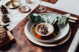 Sous-plat élégant en cuir véritable lisse pour table de restaurant, antidérapant, imperméable, anti-odeur, résistant, décontracté LPM-0063 - Product Image 4