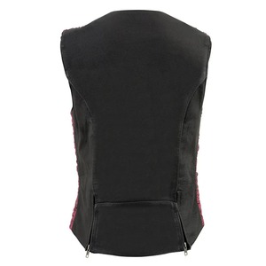 Chalecos de Cuero Genuino de Alta Calidad OEM, Impermeables, para Mujer, Estilo Motero y Personalizados - Product Image 3