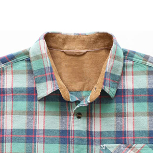 Chemise pour homme au design élégant, manches longues, chemises en flanelle pour homme, OEM personnalisé, chemises en flanelle à carreaux de haute qualité avec design personnalisé - Product Image 4