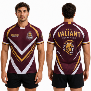 Fabricante de Camisetas de Rugby Personalizadas, Uniformes con Logotipo del Equipo Bordado, Ropa Deportiva Transpirable, OEM, Venta al Por Mayor, Equipación de Club para Hombre, Exportación 2026 Pros - Product Image 3