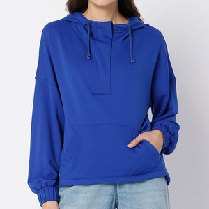 Hoodie for Women <b>Drop</b> Shoulder Streetwear Fashion Hoodie OEM Supplier Women's Acid Wash Hoodie - Product Image 4