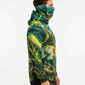 T-shirt surdimensionné personnalisé UPF 50+ à manches longues, sweat-shirt de pêche léger à sublimation, sweat-shirt de pêche de haute qualité pour hommes - Product Image 2
