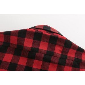 Chemise à carreaux en flanelle pour homme, manches longues, automne-hiver, chemise décontractée à carreaux, chemise tendance pour homme - Product Image 4
