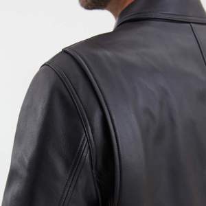 Wholesale Casual Leather <b>Jacket</b> For <b>Men</b> Solid Color Warm Plus <b>Velvet</b> Biker Style <b>Men</b> Leather <b>Jacket</b> Hooded Customized Motorbike - Product Image 6