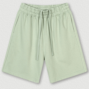 Pantalones Cortos de Felpa con Lavado Ácido Personalizados – Estilo Vintage, Desgastados, con Bajo sin Rematar - Product Image 3