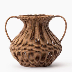 Jarrón de Ratán Rústico para Decoración del Hogar, Jarrón Moderno para Flores con Lazo, Diseño OEM Personalizado, Hecho a Mano en Fábrica de Vietnam - Product Image 3