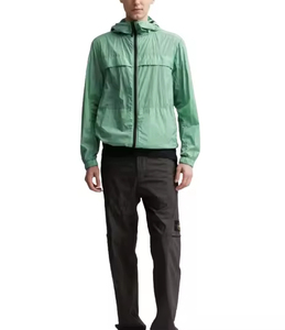 New Design <b>Mens</b> Windproof Windbreaker <b>Jacket</b> Waterproof Crinkle Zipper Casual Hooded <b>Summer</b> <b>Jacket</b> Breathable windbreaker <b>Jacket</b> - Product Image 5