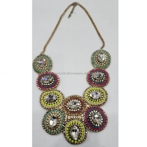 Collier pendentif cœur en résine d'ambre fait main, magnifique design perlé, bijou élégant, cadeau pour femmes et jeunes filles, mode quotidienne - Product Image 2