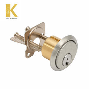 Cilindro de Cerradura de Latón con Ranura para Llave SC, Acero Inoxidable Satinado para Puerta de Entrada, para Uso Comercial y Residencial - Product Image 5