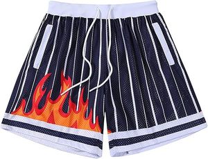 Shorts de basket-ball pour hommes de haute qualité, 100% polyester, légers, séchage rapide, vêtements de sport, taille mi-haute, logo personnalisé, sportif - Product Image 5