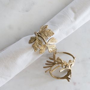 Shiny Aluminum Napkin Rings Featuring Decorative Design For Home Kitchen Restaurant And Wedding <b>Table</b> Decor - Product Image 2