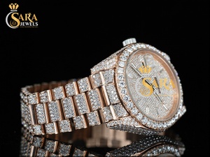 Lujoso reloj mecánico automático VVS Moissanite Diamond Square Iced Sapphire de calidad superior Business Analog Luxury Fashion - Product Image 2