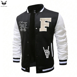 Premium Quality Wholesale Rate OEM Service Breathable Fabric Men Wear Varsity Jackets Slim Fit Top Product Letterman Jacket - Product Image 1
