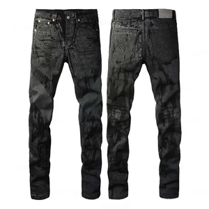 Jeans en denim déchiré style vintage pour homme, coupe slim - Product Image 5