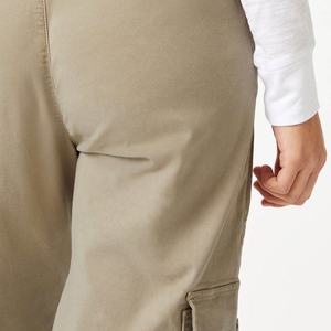 Pantalones Cargo HANO 2024 Casuales para Mujer, Diseño ODM, Lona Transpirable, Cintura Elástica Media, Cierre con Cordones, Corte Recto, Ajuste Holgado - Product Image 6