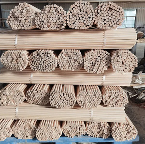 Premium Pine Wood <b>Broom</b> Stick Smooth Finish Custom Logo Printing Durable Cleaning <b>Handle</b> Wholesale Supply - Product Image 6
